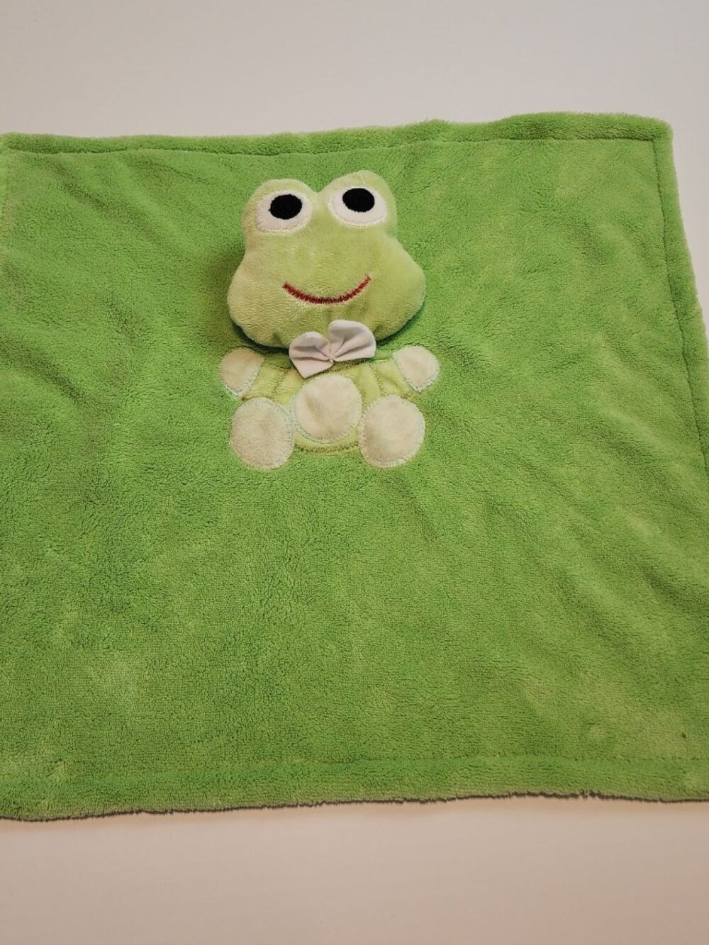 Babygear Baby Gear plush lovey security blanket green frog